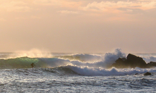 surfer bei la playa