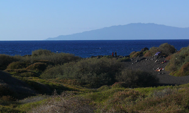 playa ingles - blick nach la palma